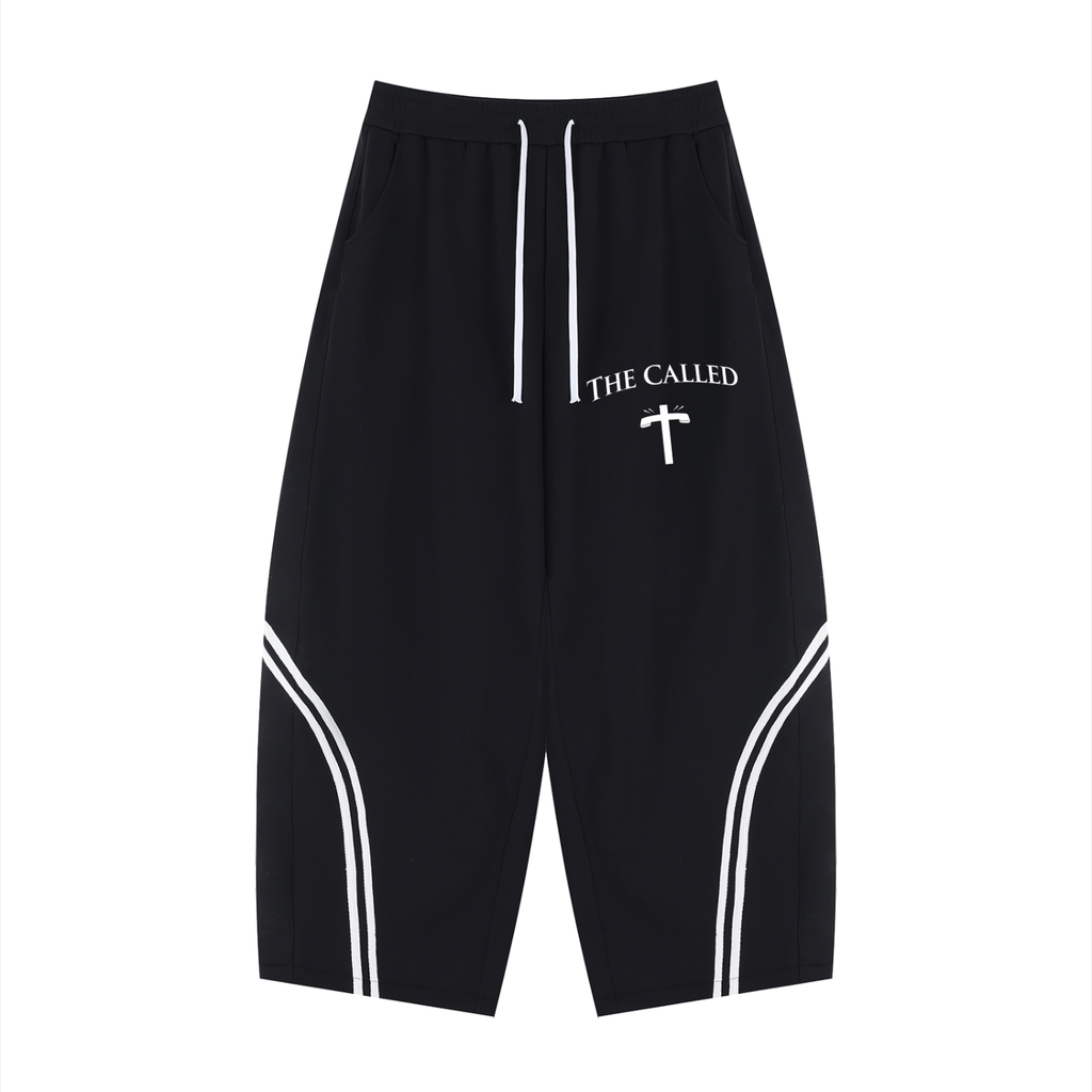 Unisex Wide Leg Piping Sweatpants