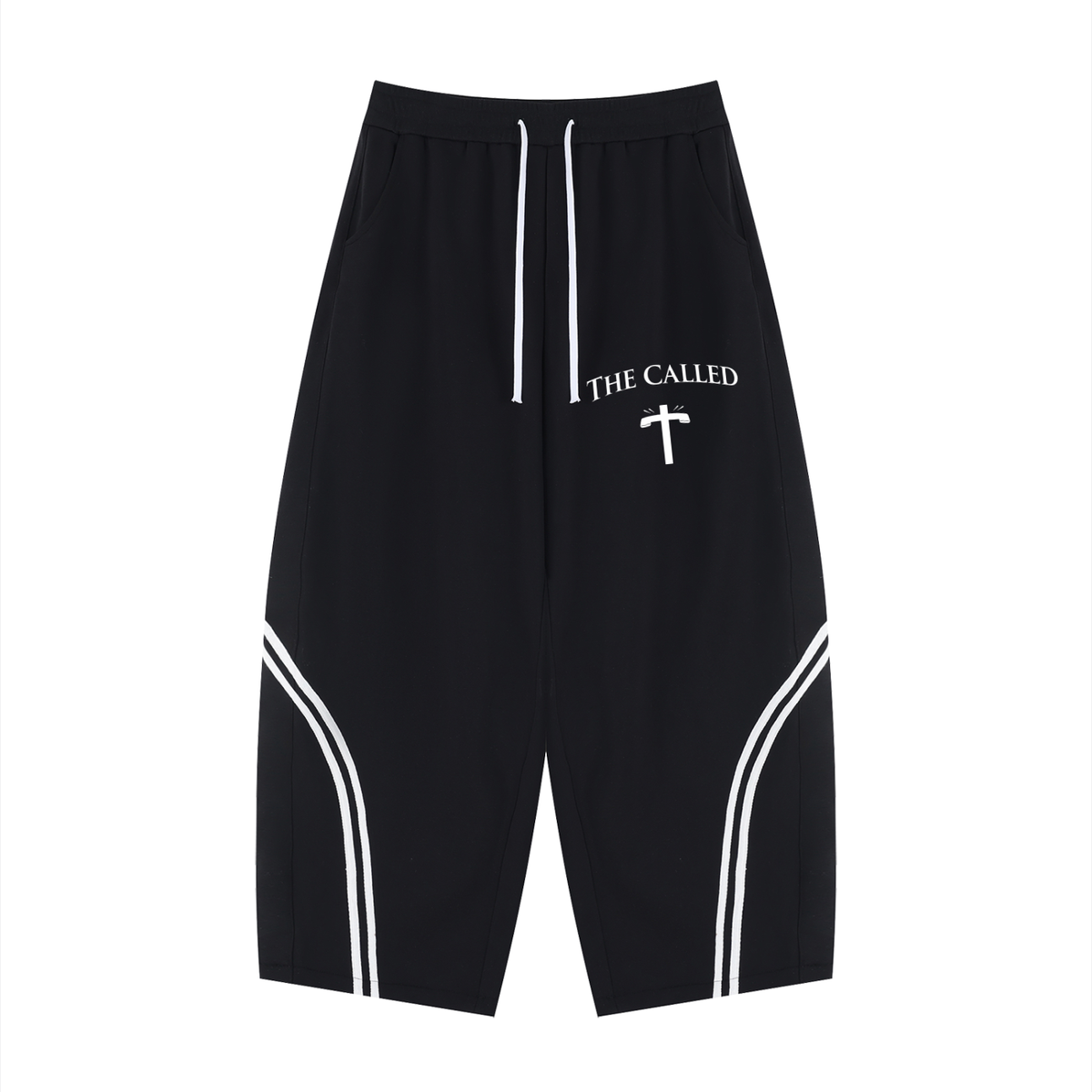Unisex Wide Leg Piping Sweatpants