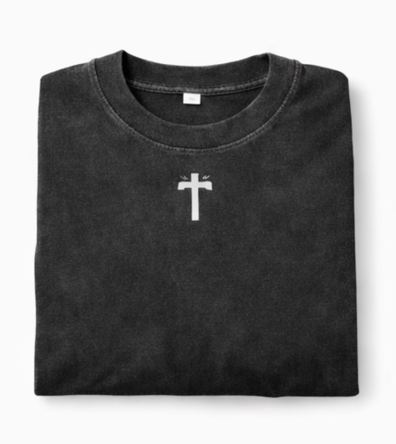 Called by God Heavy Cotton Black Tee Shirt